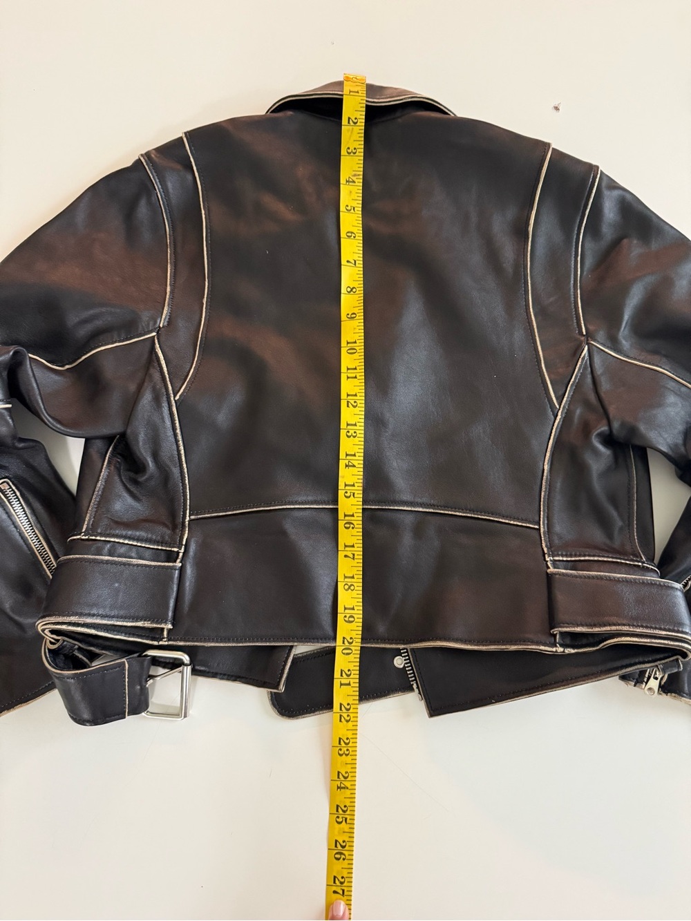Sandro Black Leather Biker Jacket - Picture 8 of 11